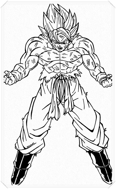 goku para colorear